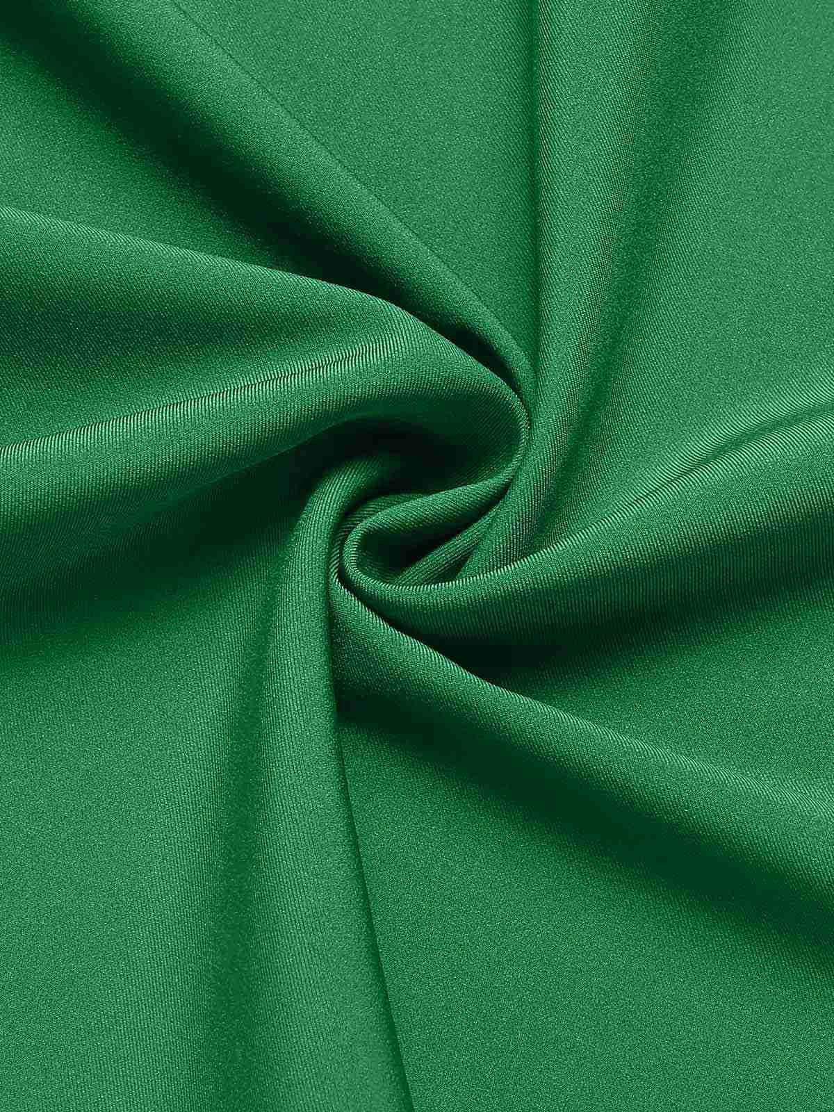 Green 1940s Contrast Shirt Collar Dress - Image 7