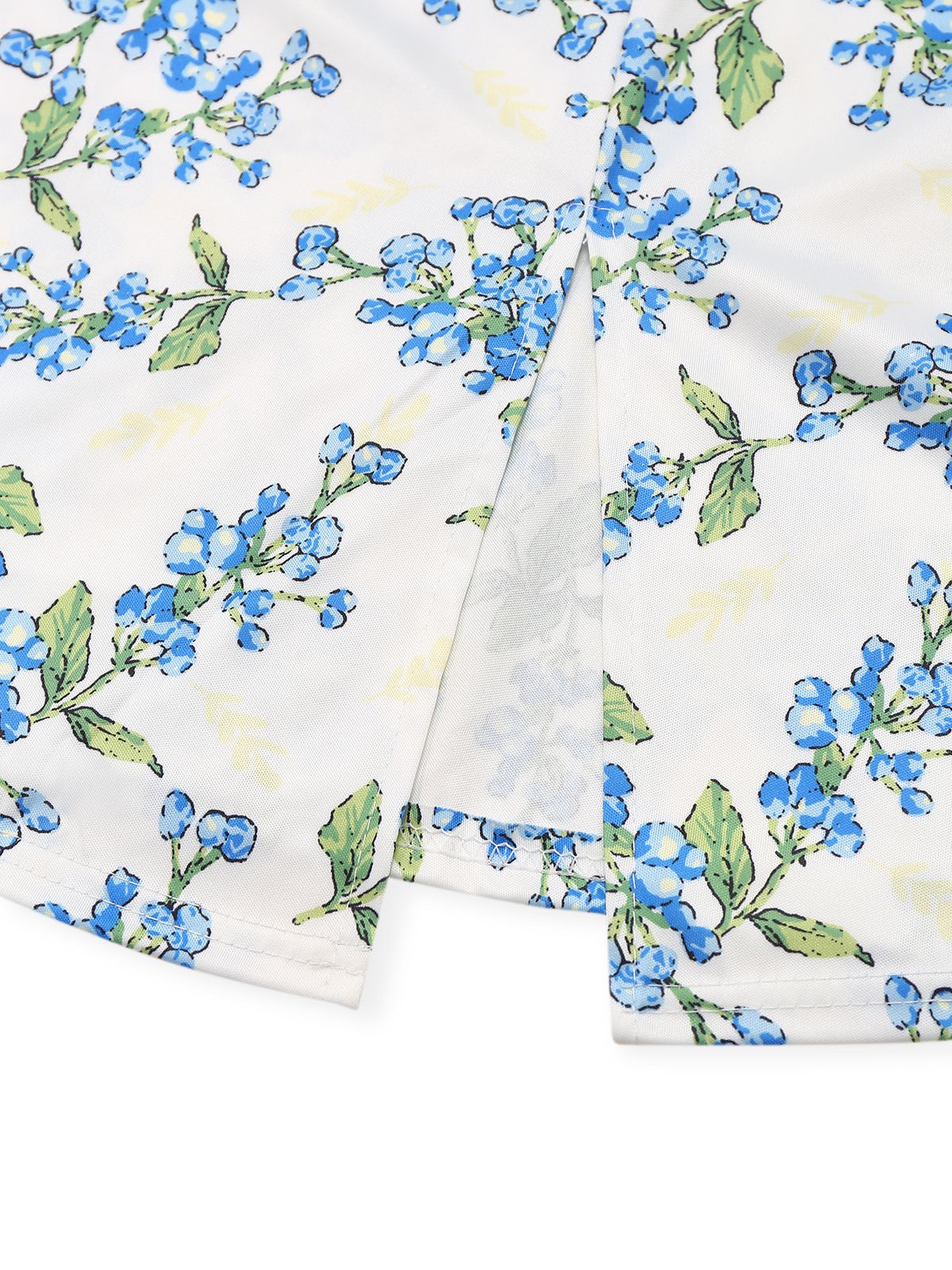 Green 1940s Floral Bow Tie Dress - Image 3