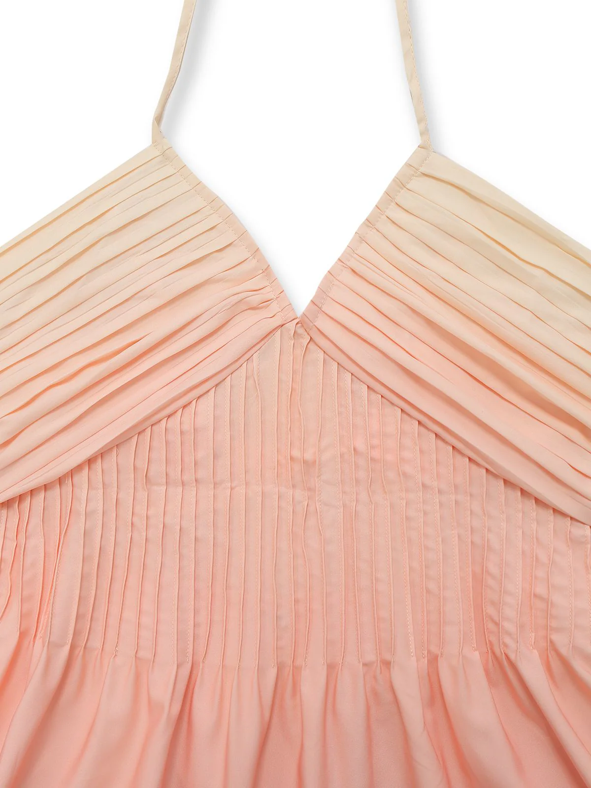 [Pre-Sale] Green 1940s Ombre Deep V-Neck Halter Dress - Image 4