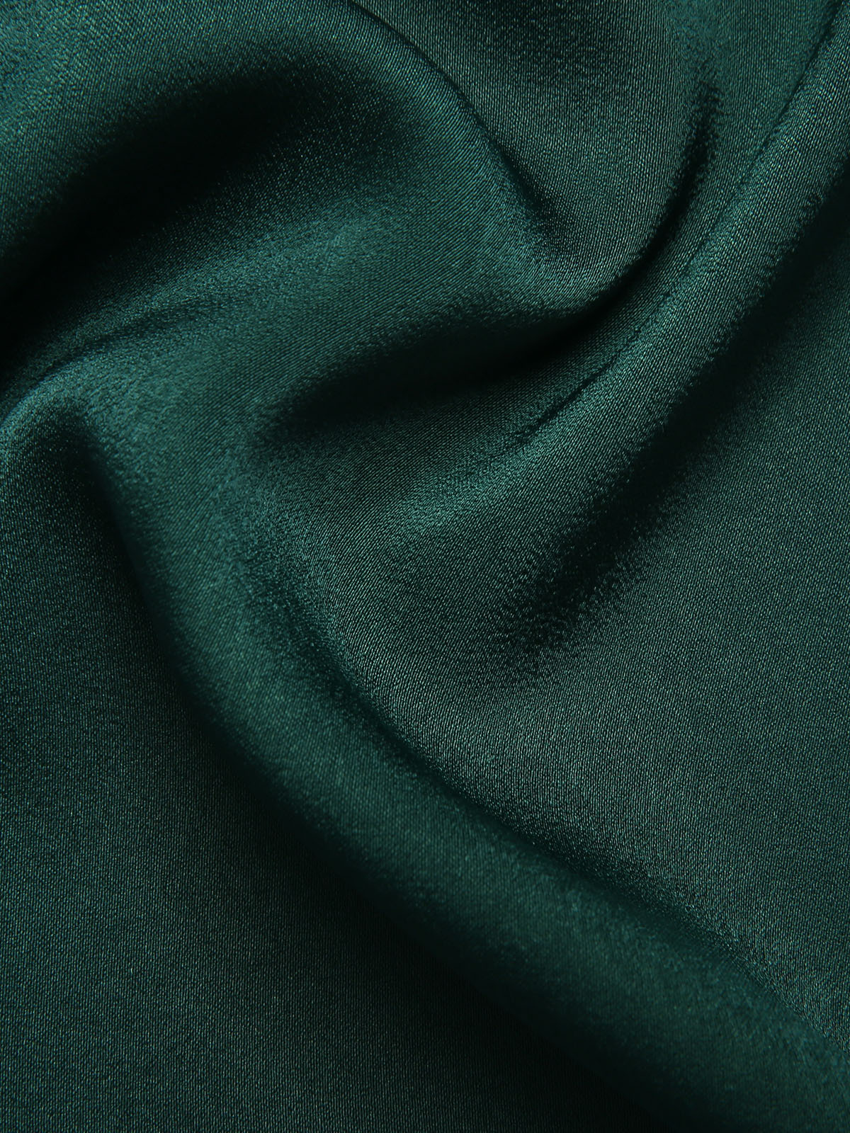 Green 1940s Solid V-Neck Wide-Leg Jumpsuit - Image 6