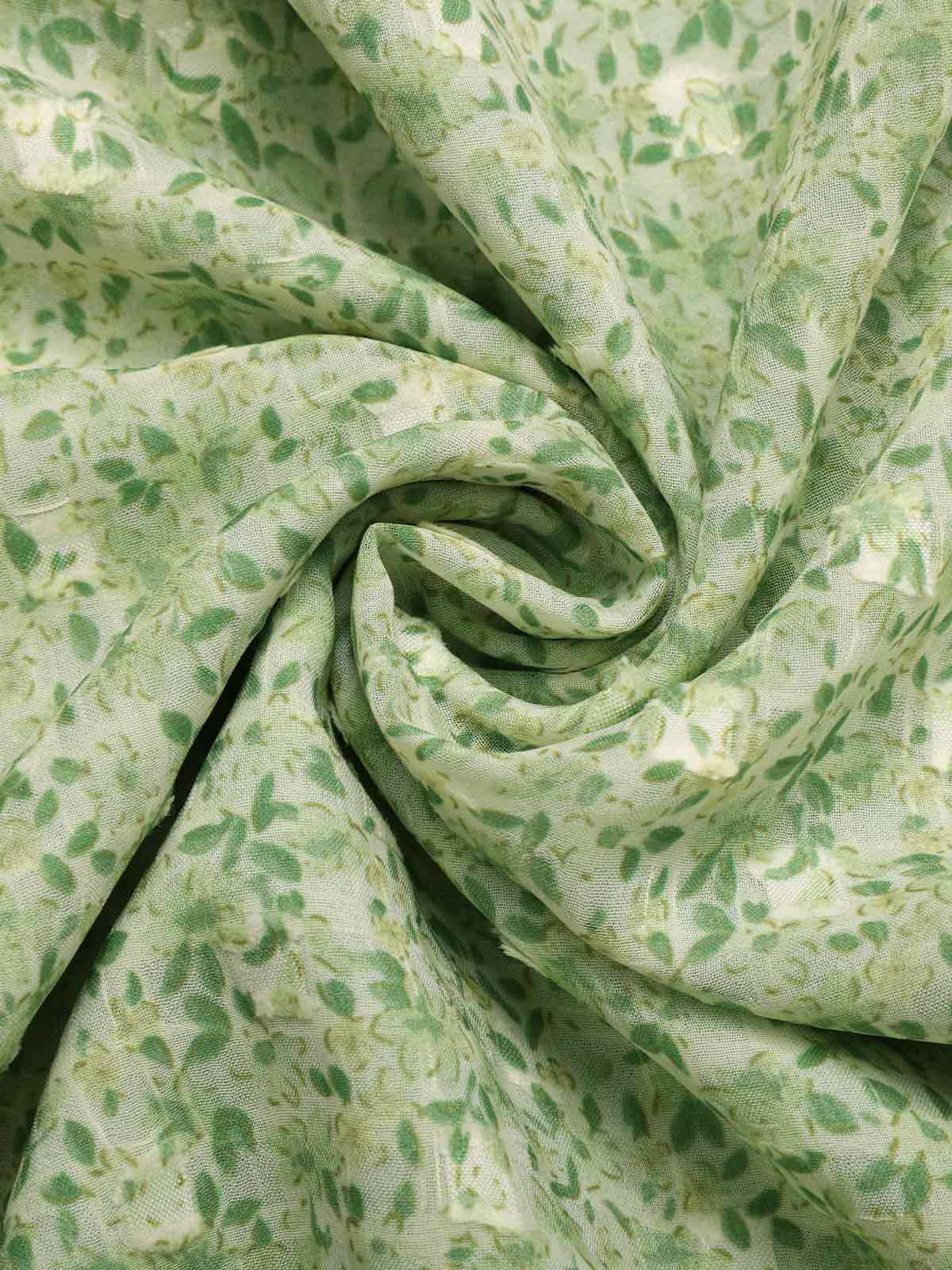 Green 1940s Sweetheart Ditsy Floral Dress - Image 8