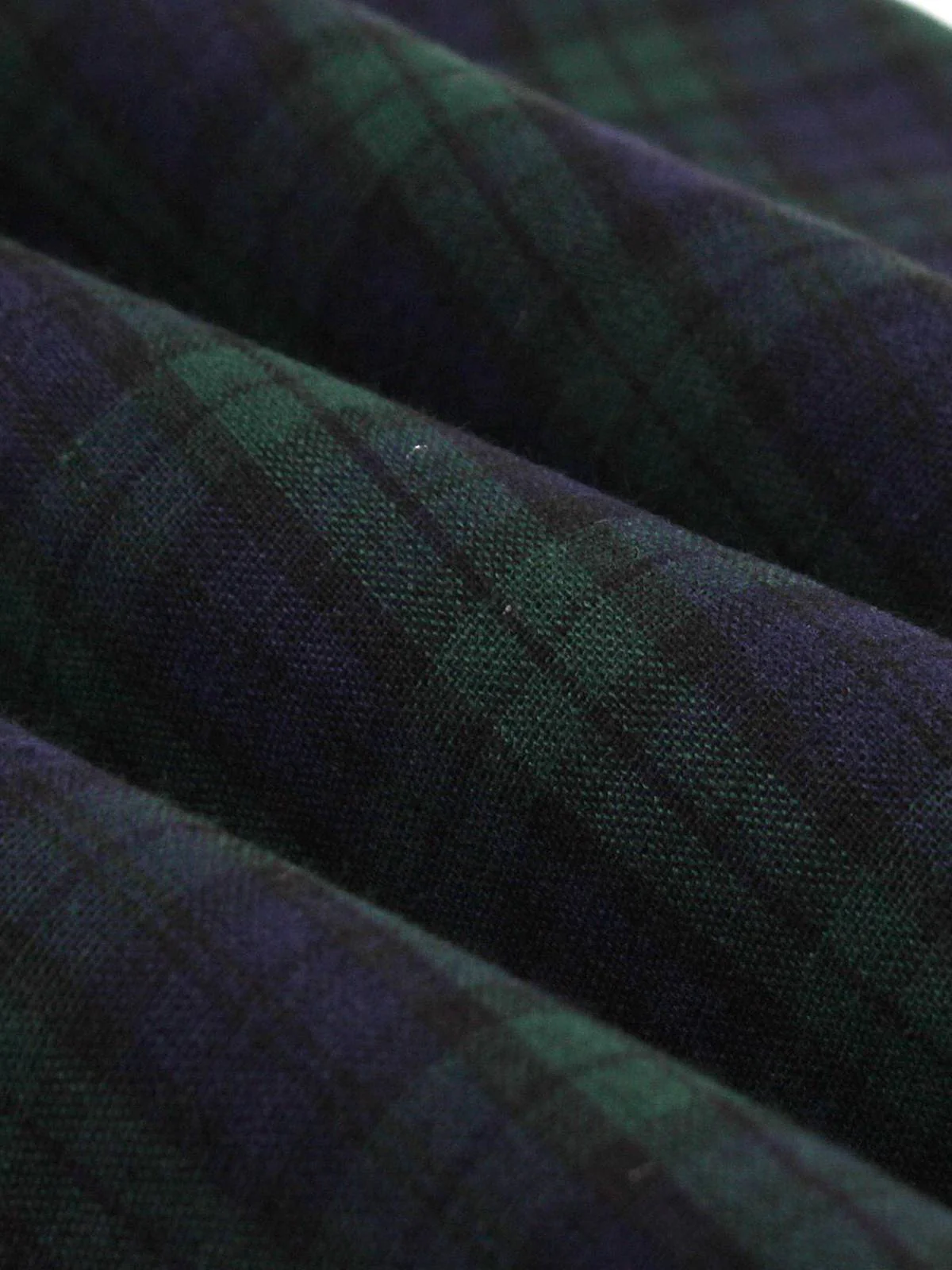 Green 1950s Blackwatch Tartan Lapel Dress - Image 5