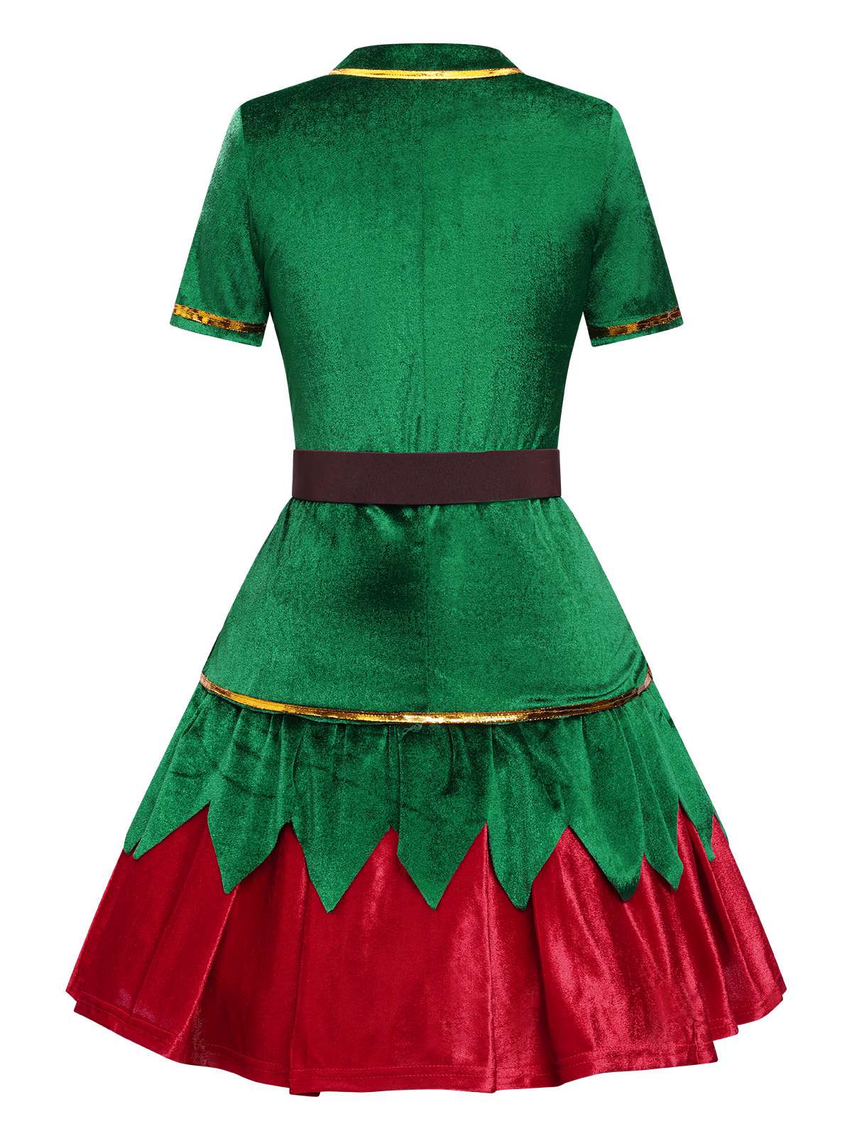 Green 1950s Christmas Tree Top & Skirt - Image 4