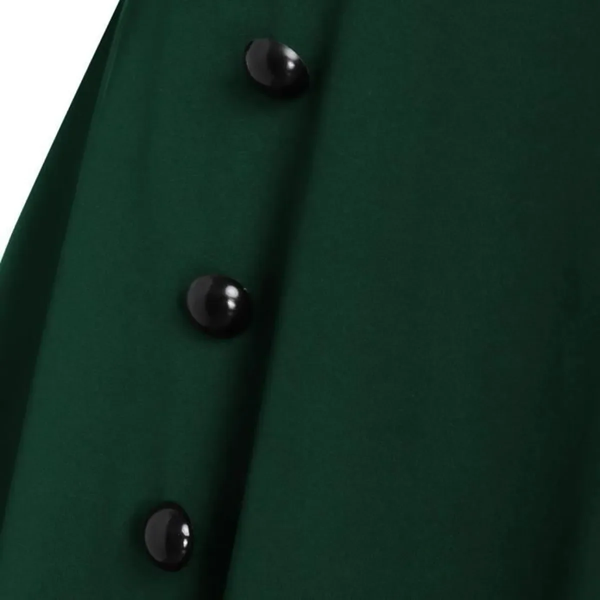 Green 1950s Lace Patchwork Swing Dress - Image 5