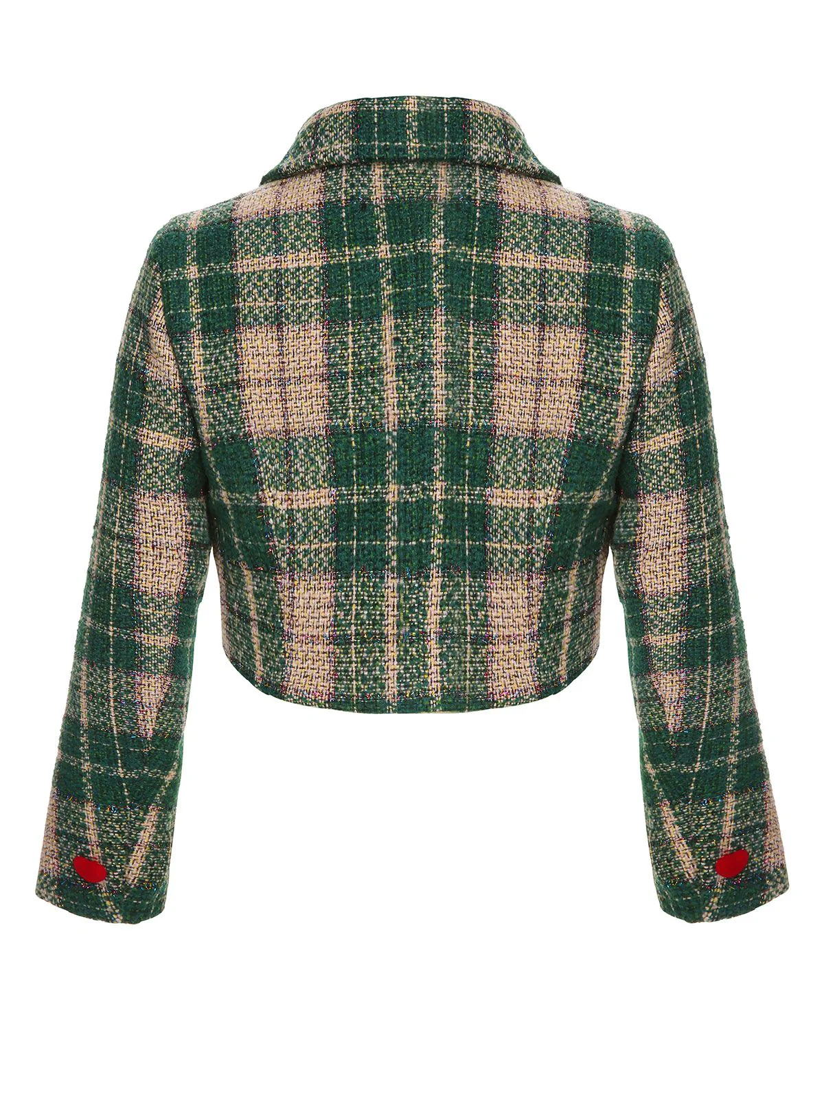 Green 1950s Lapel Scottish Plaid Jacket - Image 4