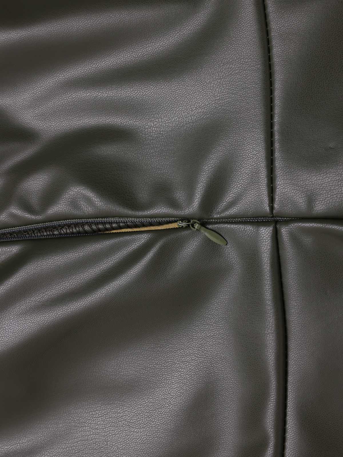Green 1950s Leather Sleeveless Belted Dress - Image 4