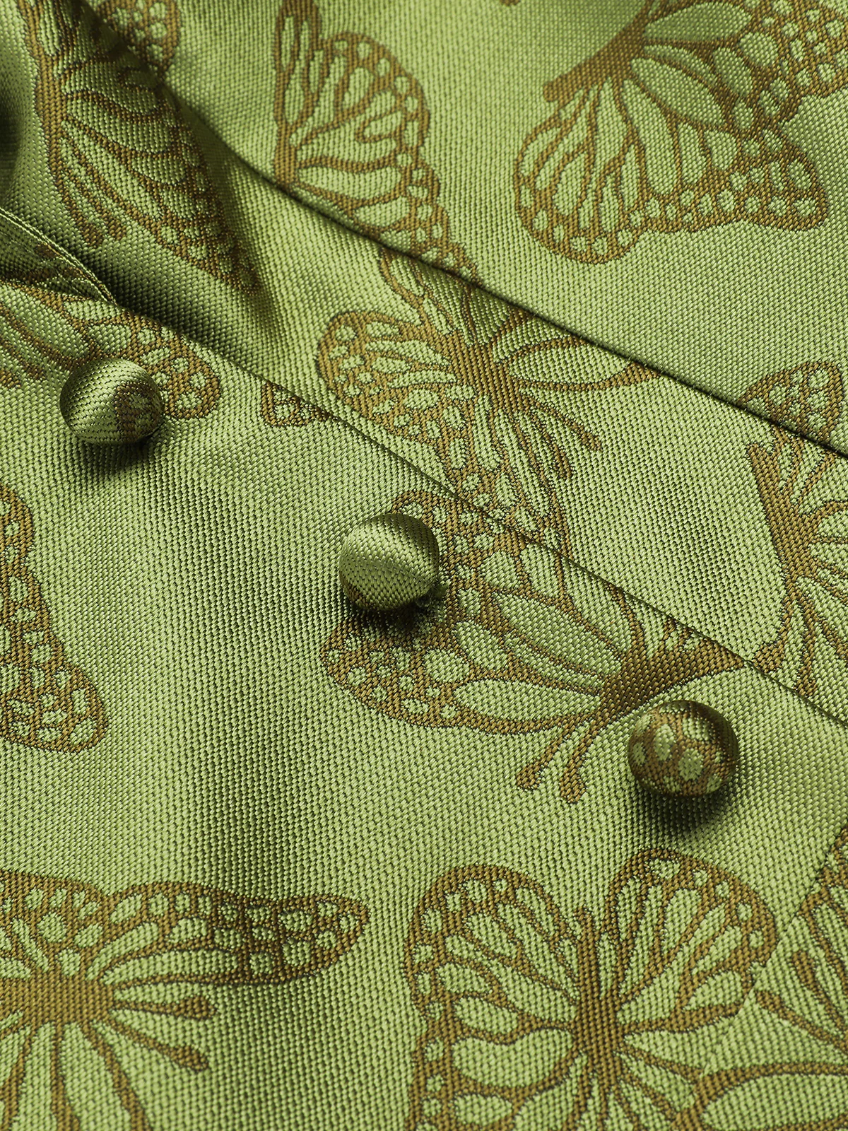 Green 1950s Off-Shoulder Vintage Dress - Image 7