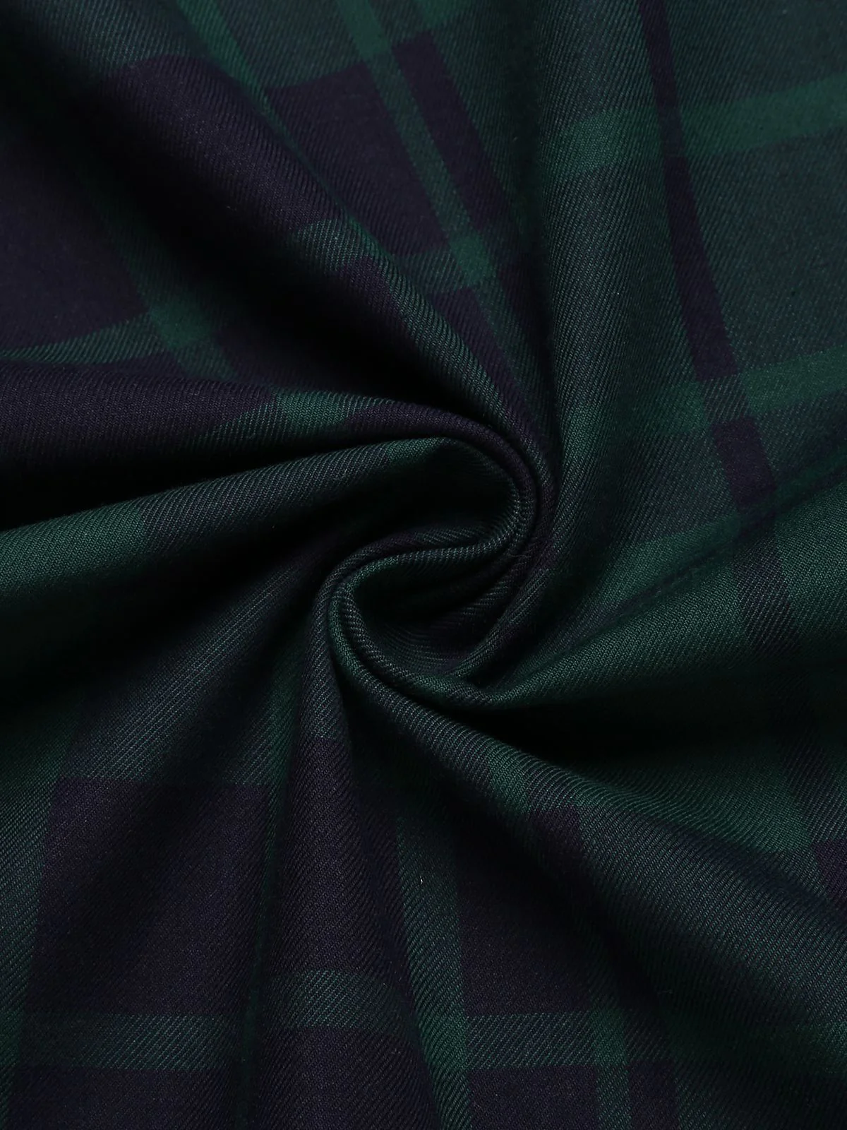 Green 1930s Plaid Patchwork Puff Jumpsuit - Image 9