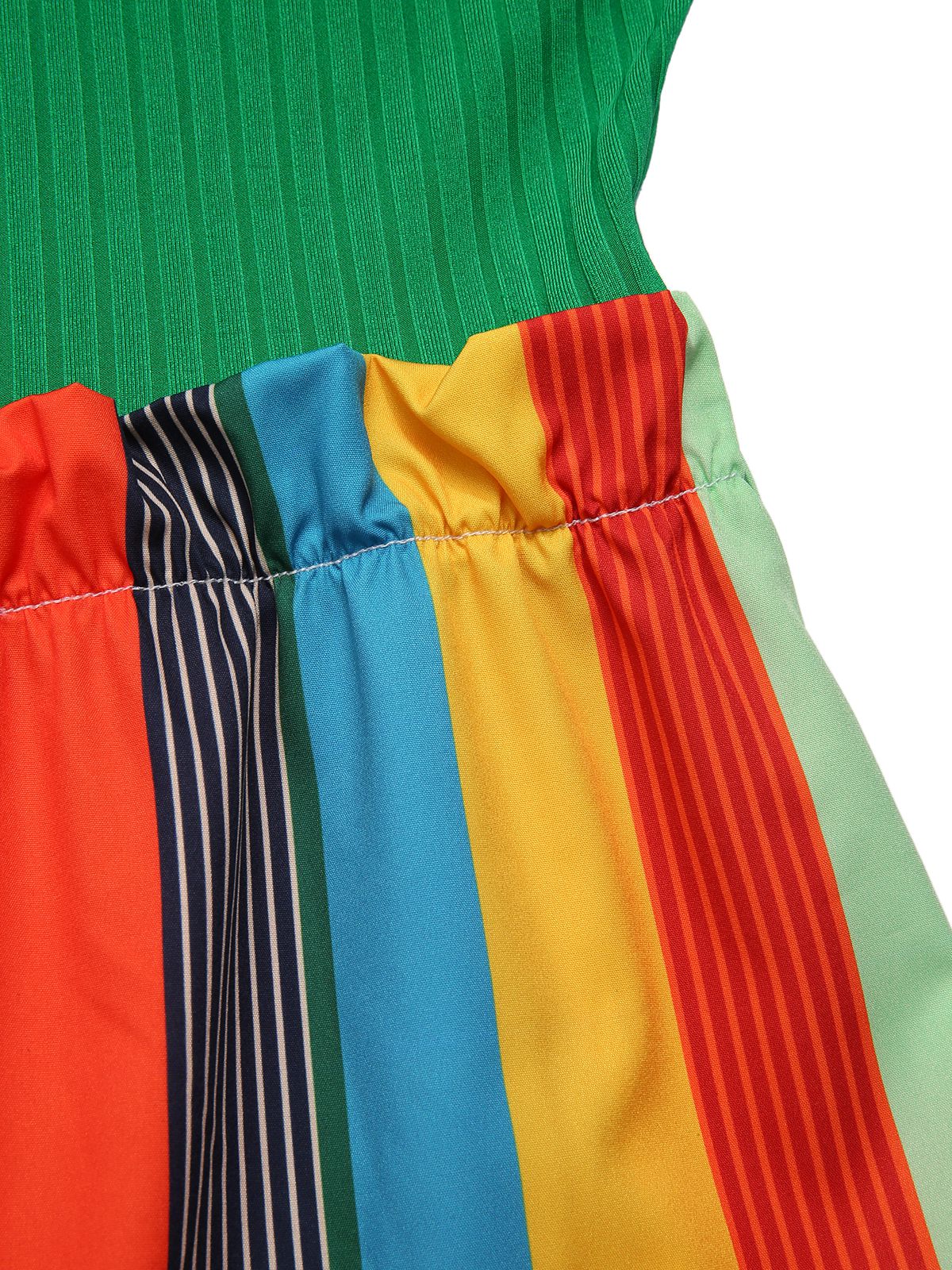 Green 1950s Stripes Knitted Belted Jumpsuit - Image 3