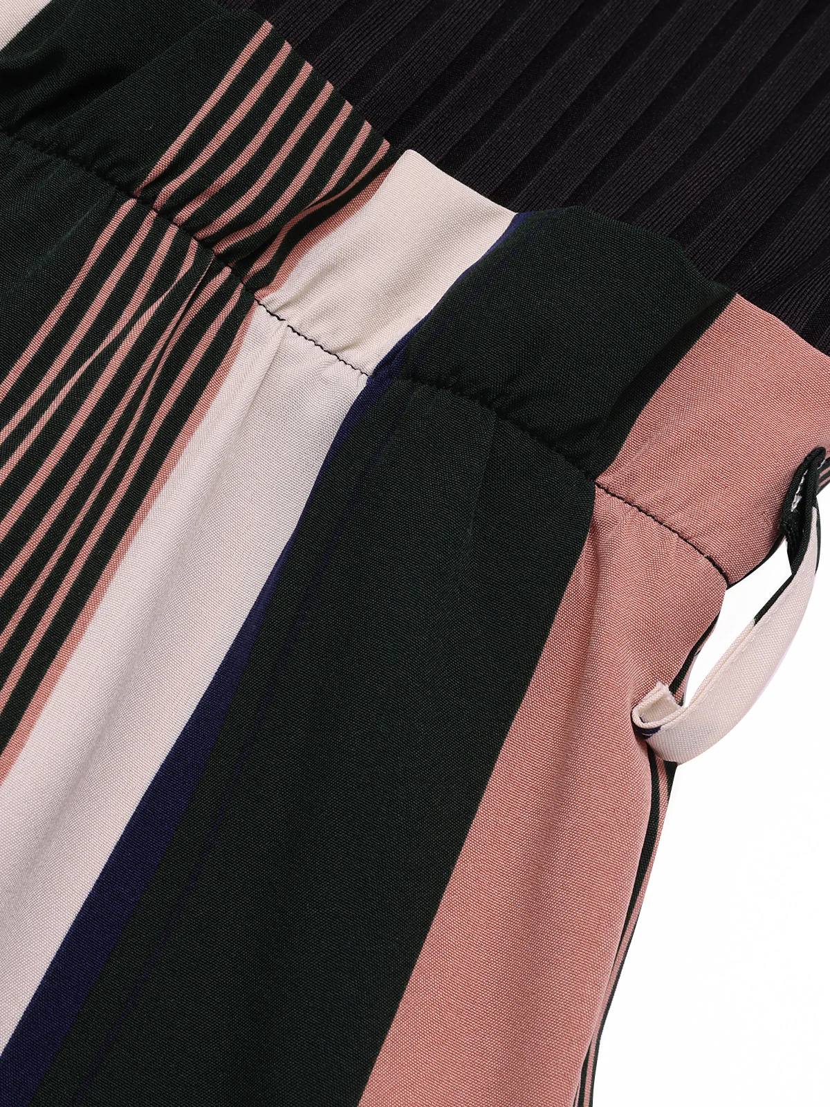 Green 1950s Stripes Knitted Belted Jumpsuit - Image 6