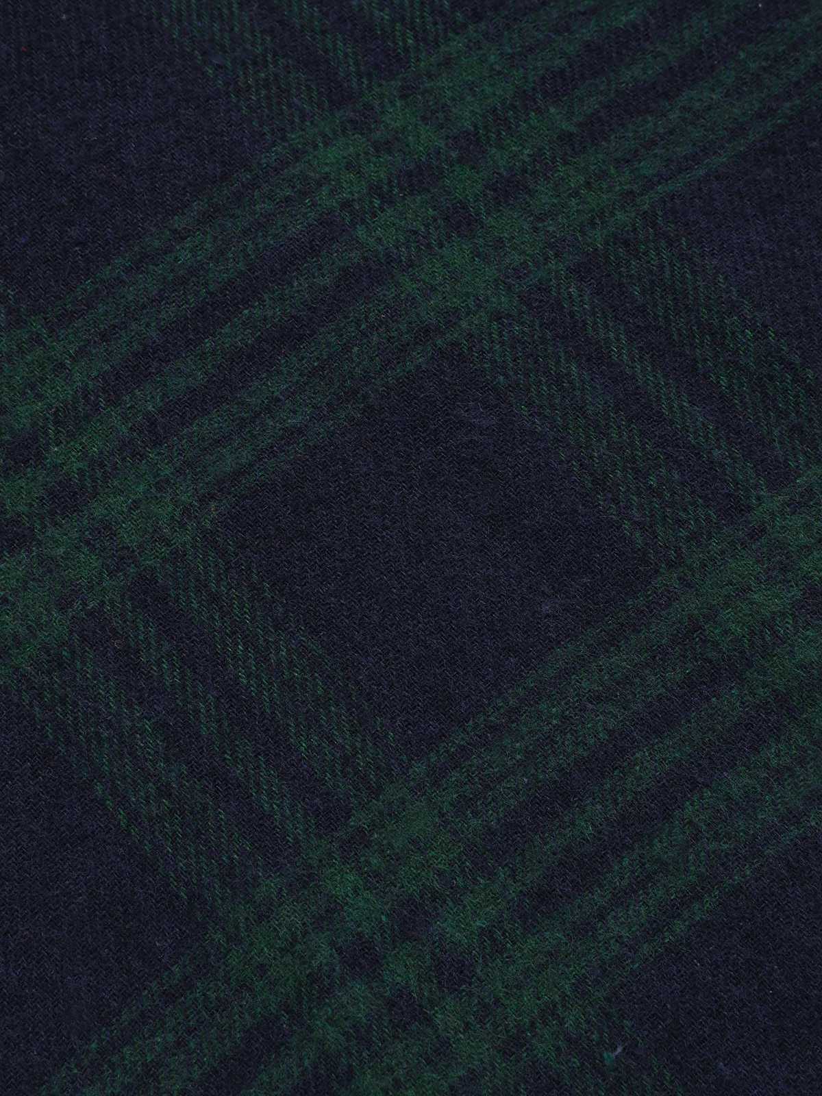 Green 1950s Tie Neck Plaids Patchwork Dress - Image 7