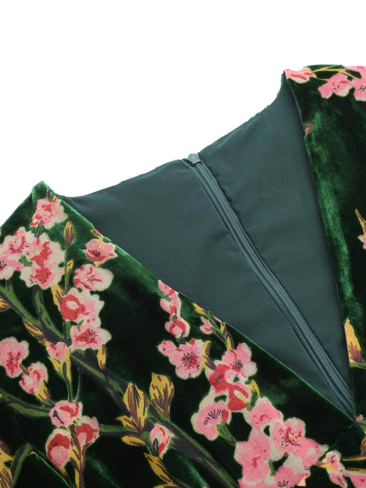 Green 1930s Velvet Vintage Jumpsuit - Image 6