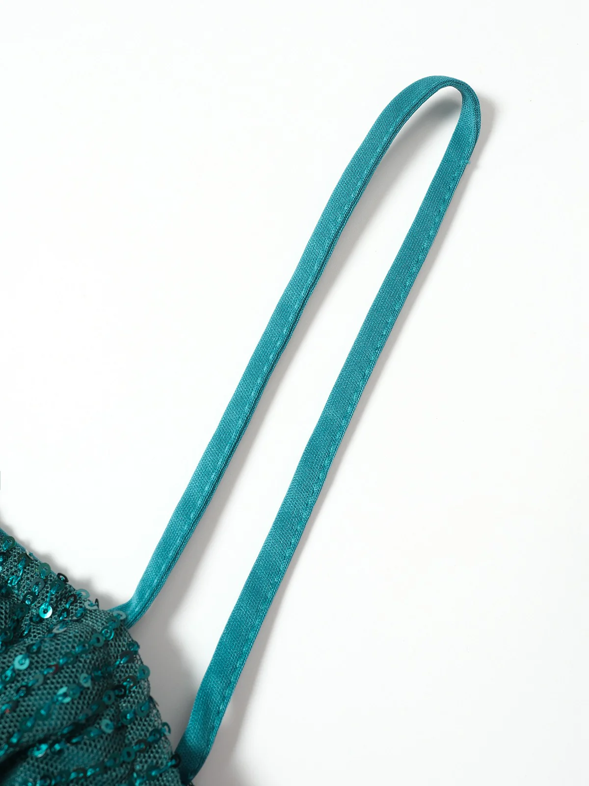 Green 1960s Bow & Christmas Bell Sequin Dress - Image 7