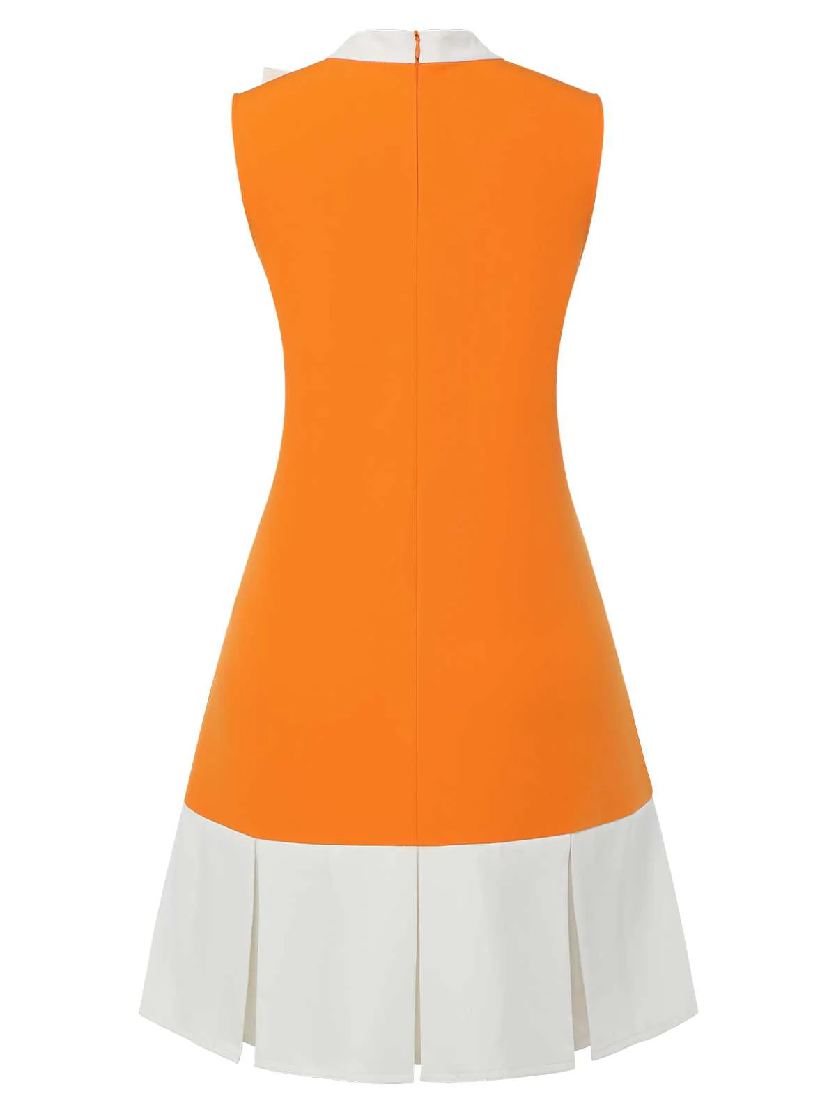 Green 1960s Crew Bowknot Sleeveless Dress - Image 7