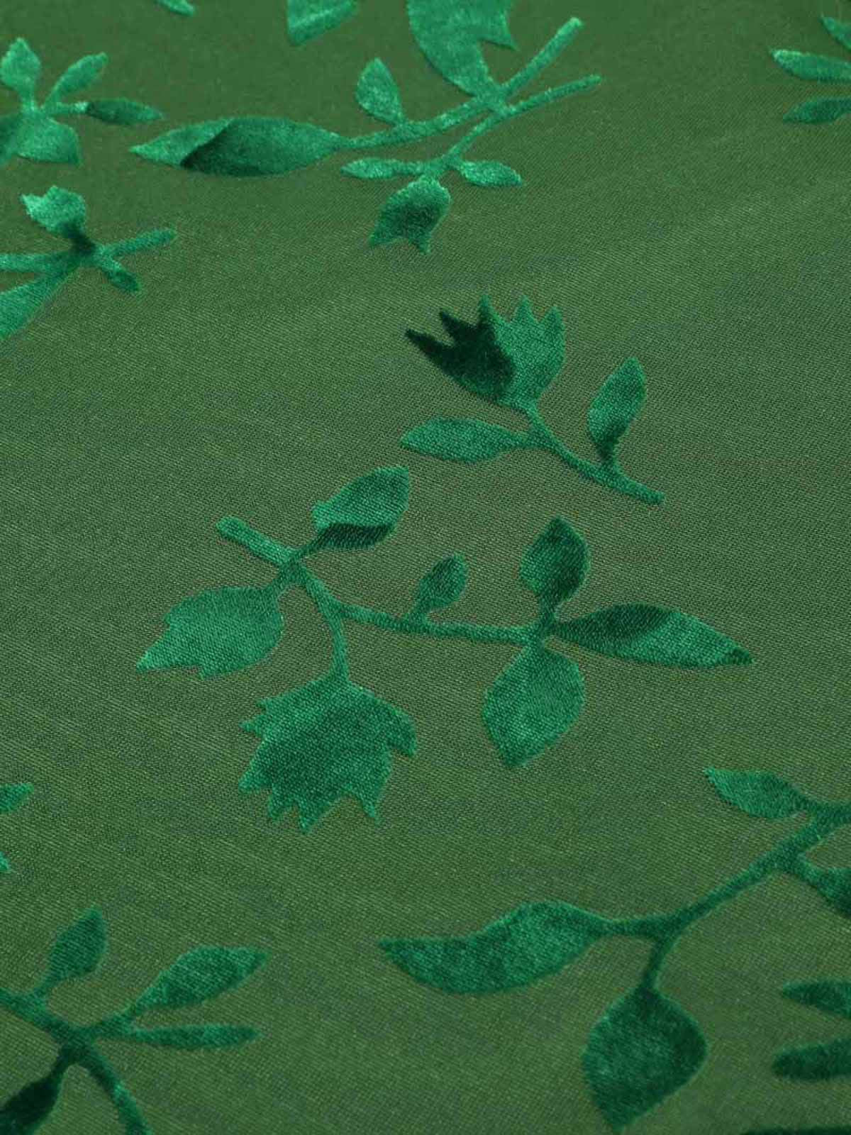 Green 1960s Floral Vintage Dress - Image 8