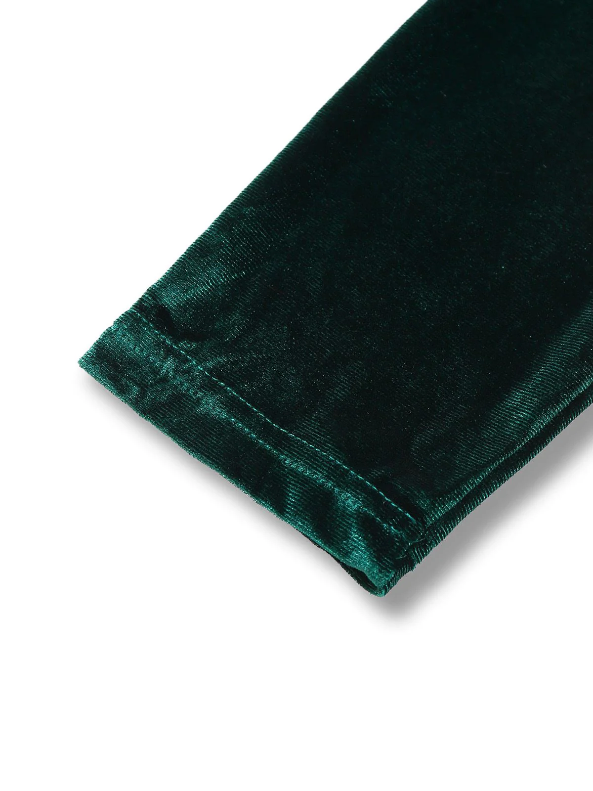 Green 1960s Velvet Ruched Long Sleeve Bodycon Dress - Image 4
