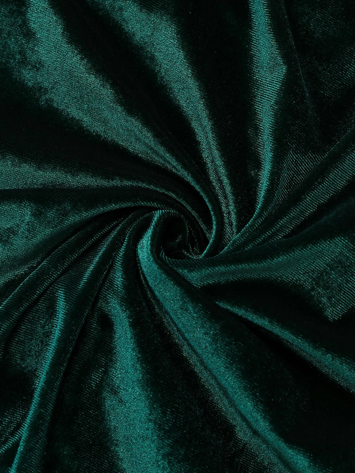 Green 1960s Velvet Ruched Long Sleeve Bodycon Dress - Image 7
