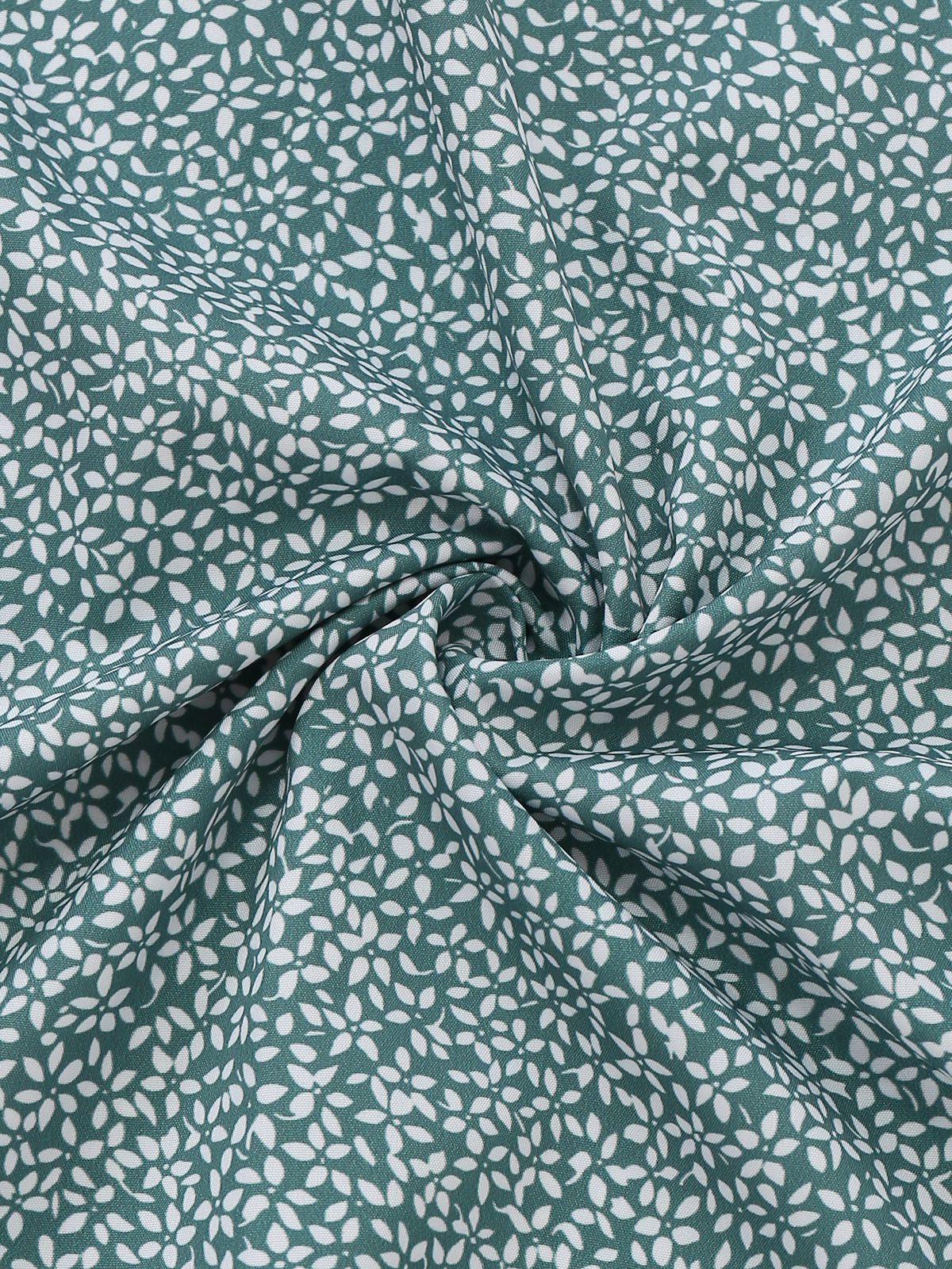 Green 1970s Floral Tie-Front Sleeveless Midi Dress - Image 5