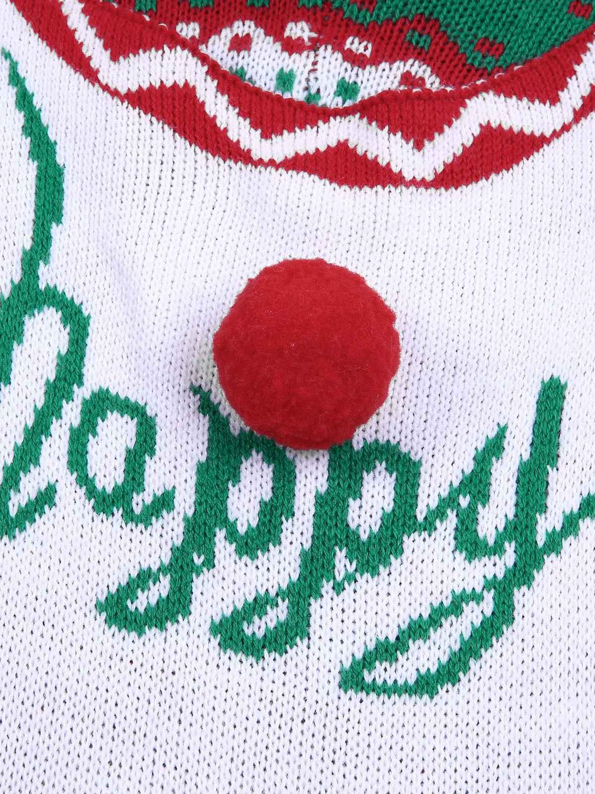 Green 1970s Happy Christmas Straps Knitted Jumpsuit - Image 6