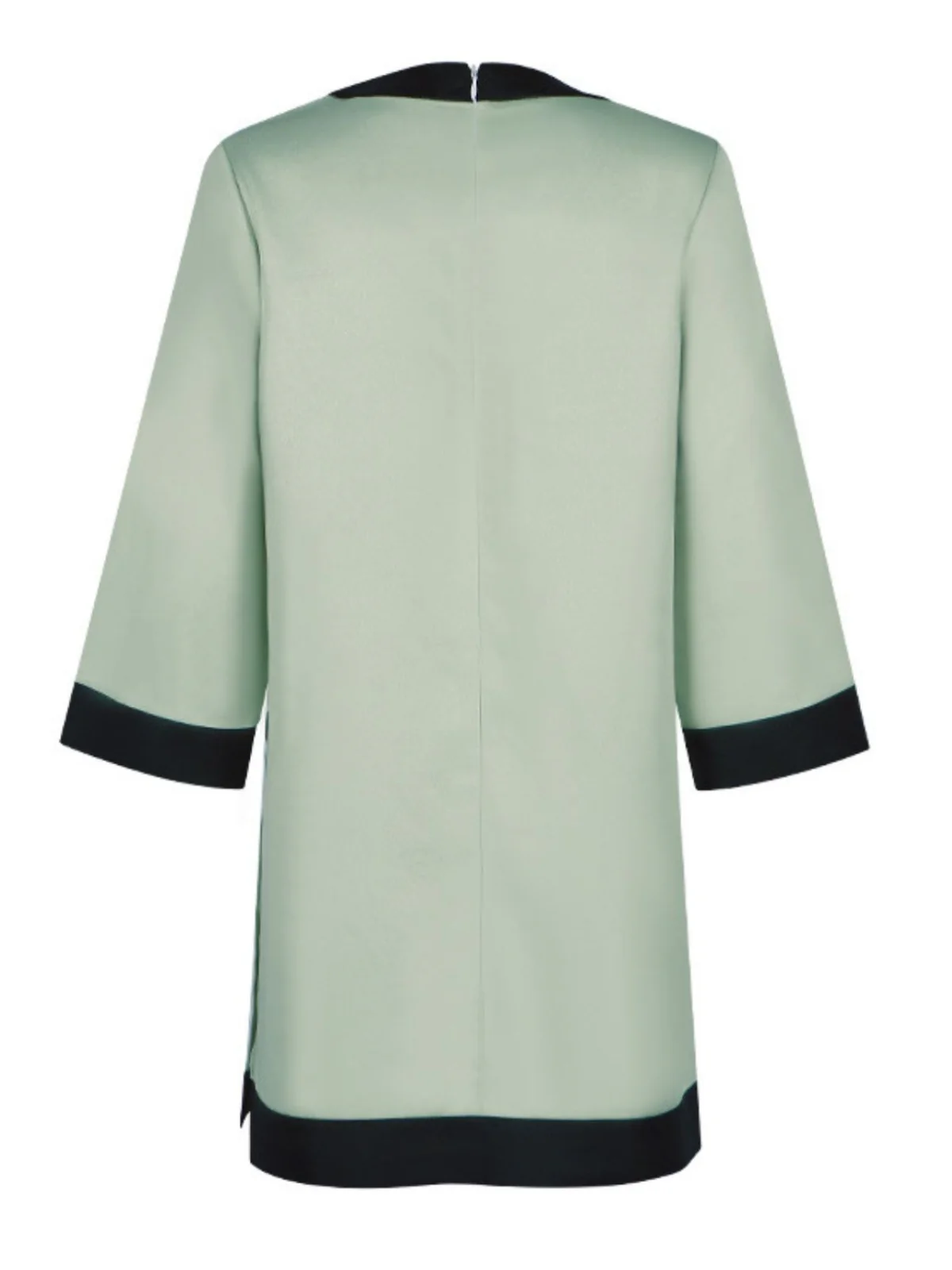 Green 1970s The Queen's Gambit Bow A-Line Dress - Image 3