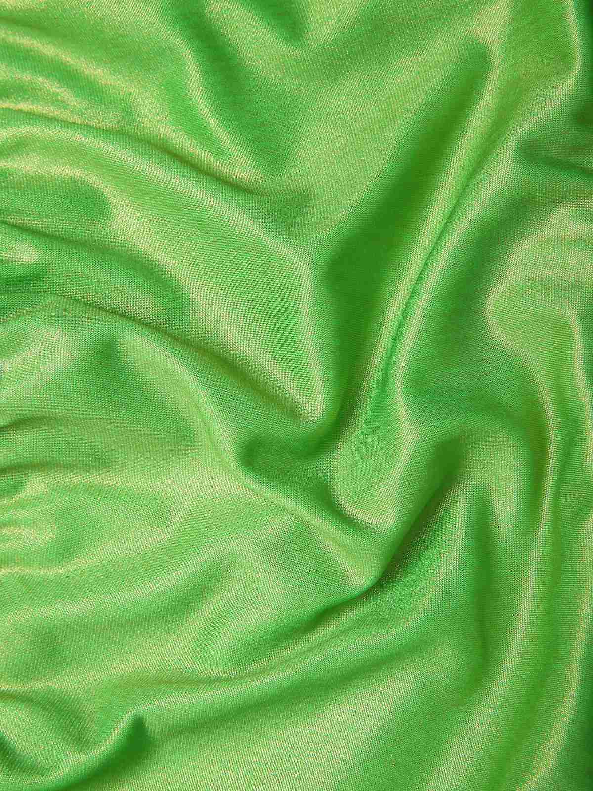 Green 1970s Tinker Bell Fairy Petal Hem Mini Dress - Image 9