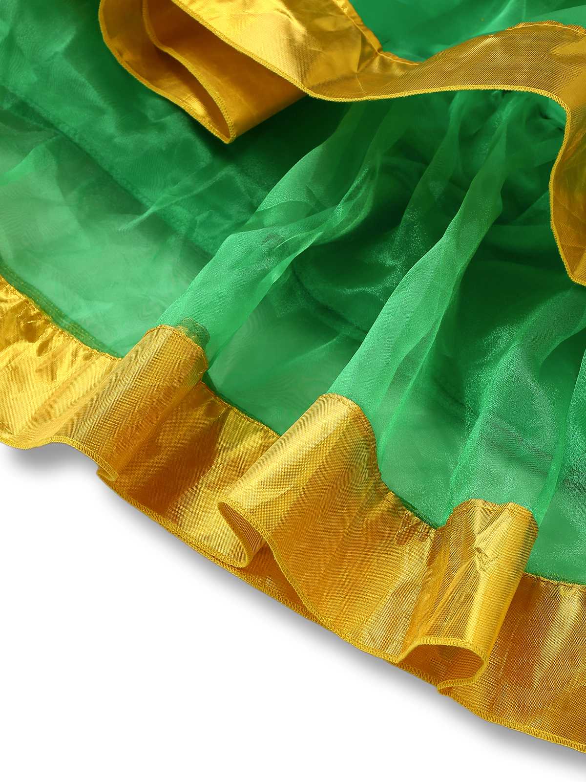 Green 1950s Christmas Tree Costume With Bell - Image 9
