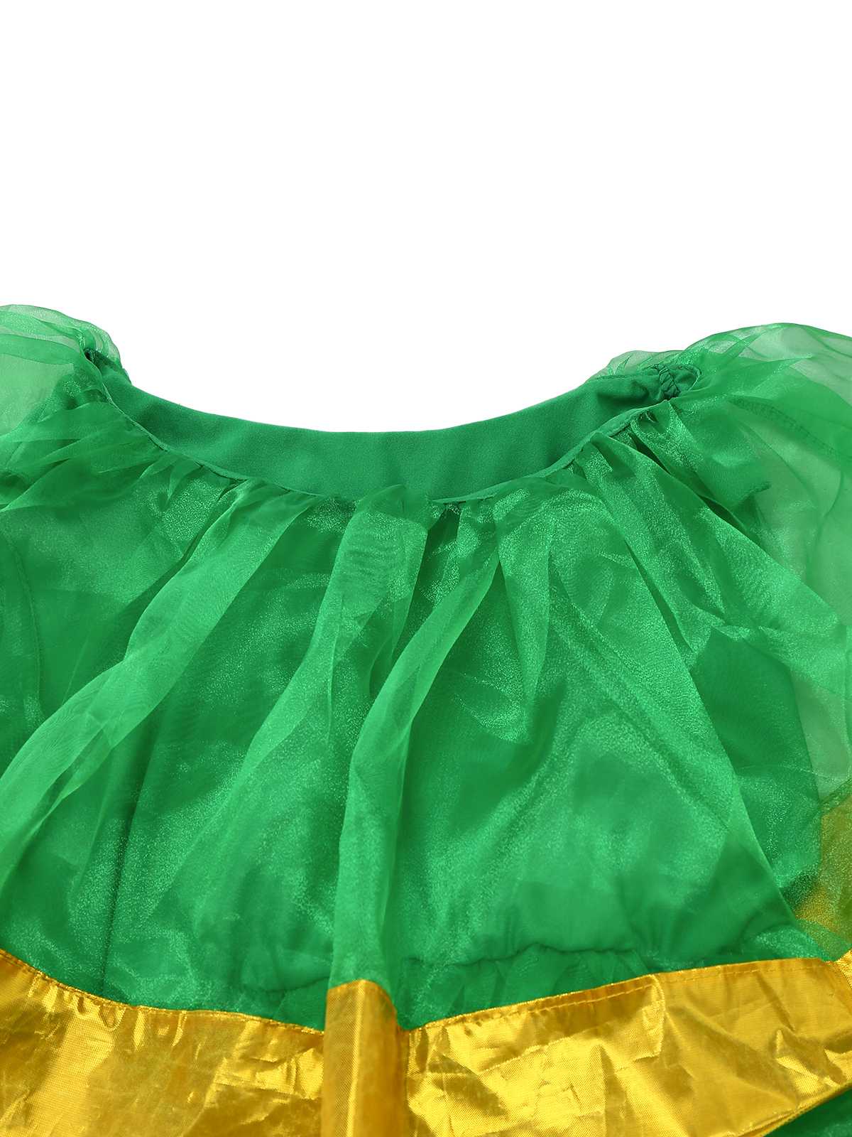 Green 1950s Christmas Tree Costume With Bell - Image 8