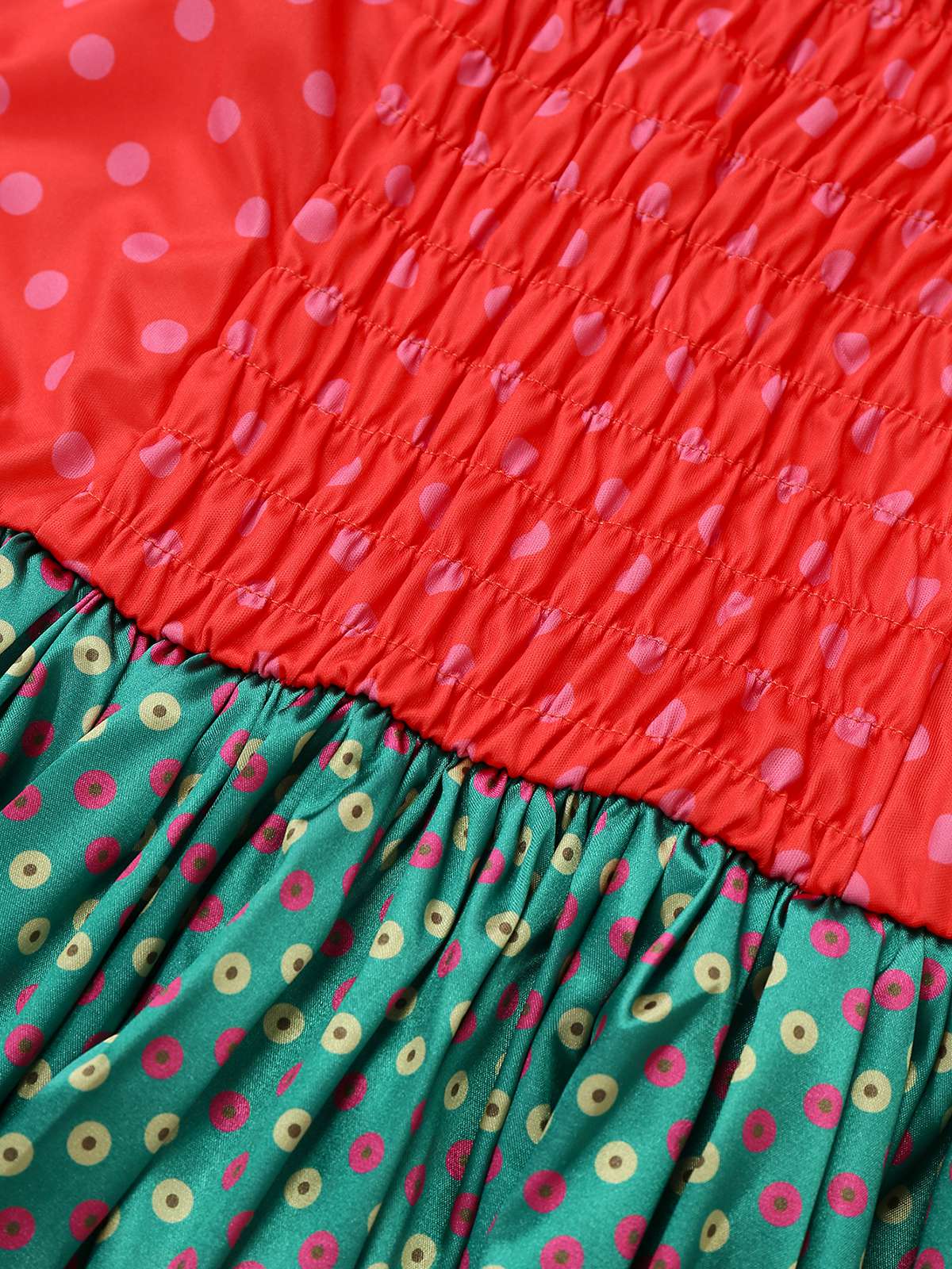Green Grinch Martha Cosplay Polka Dot Strapless Dress - Image 6