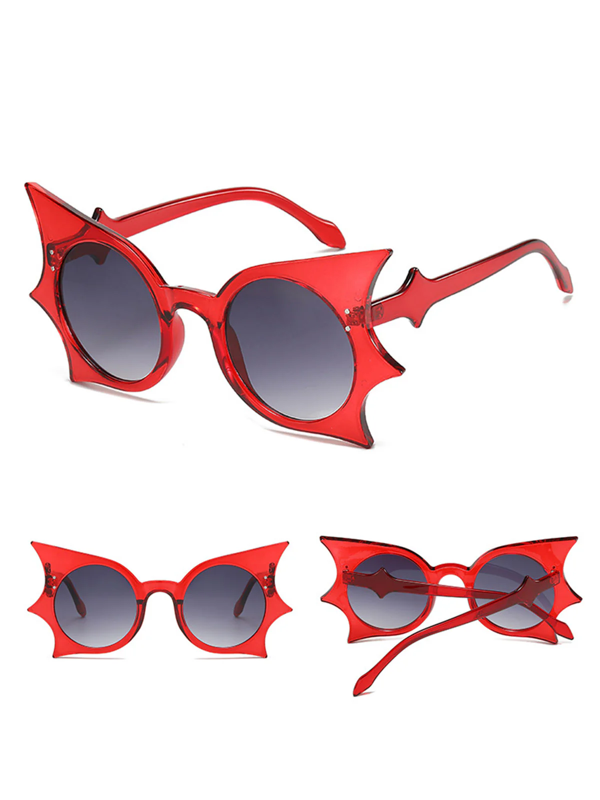 Halloween Bat Wing Gothic Sunglasses - Image 2