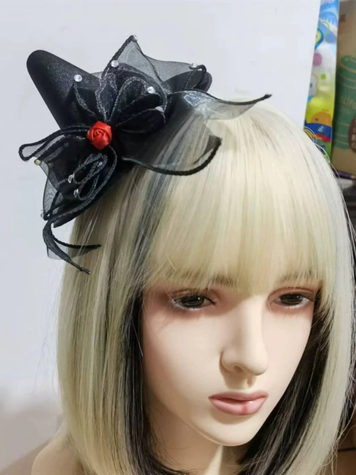 Halloween Bow Pointed Hat Hair Clip - Image 4