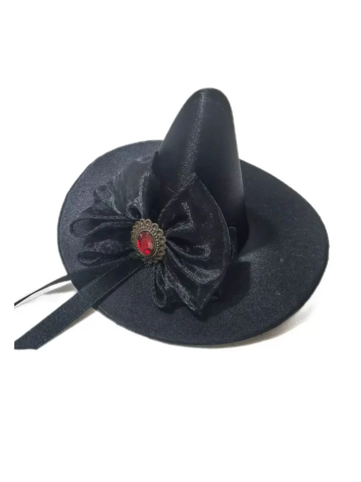 Halloween Bow Pointed Hat Hair Clip - Image 5