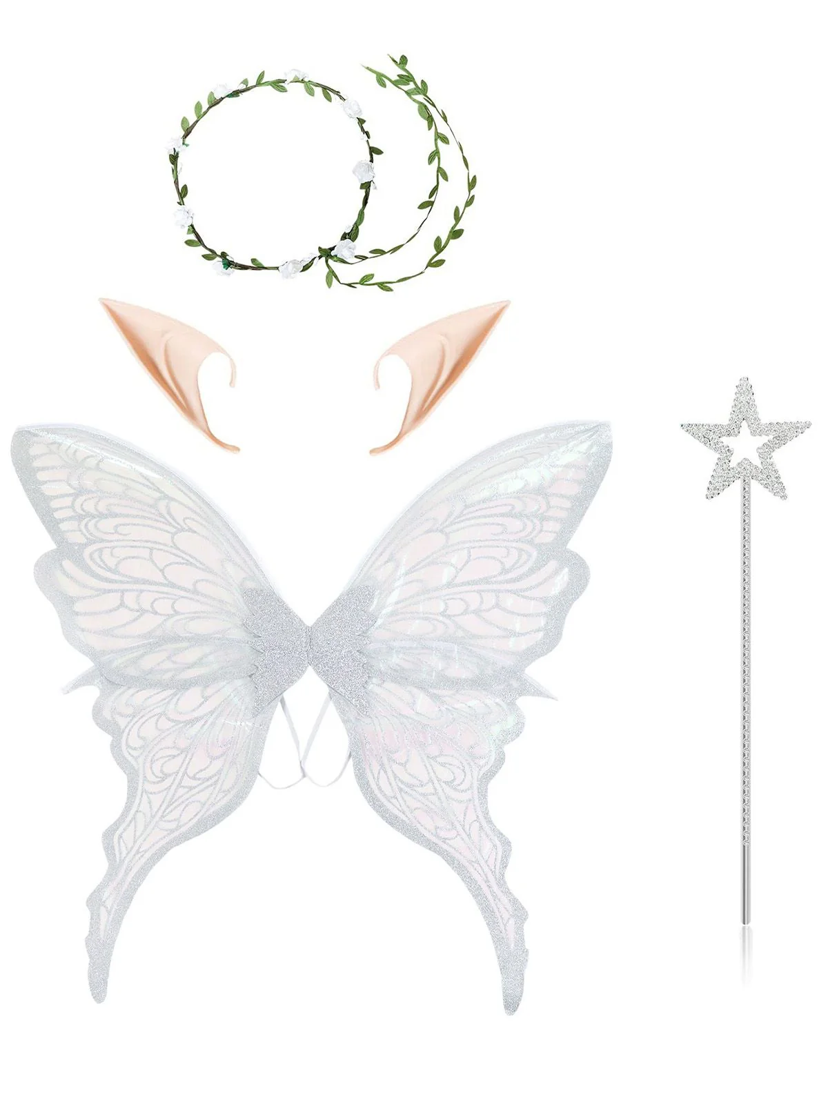 Halloween Magical Fairy Wings Costume Set - Image 4