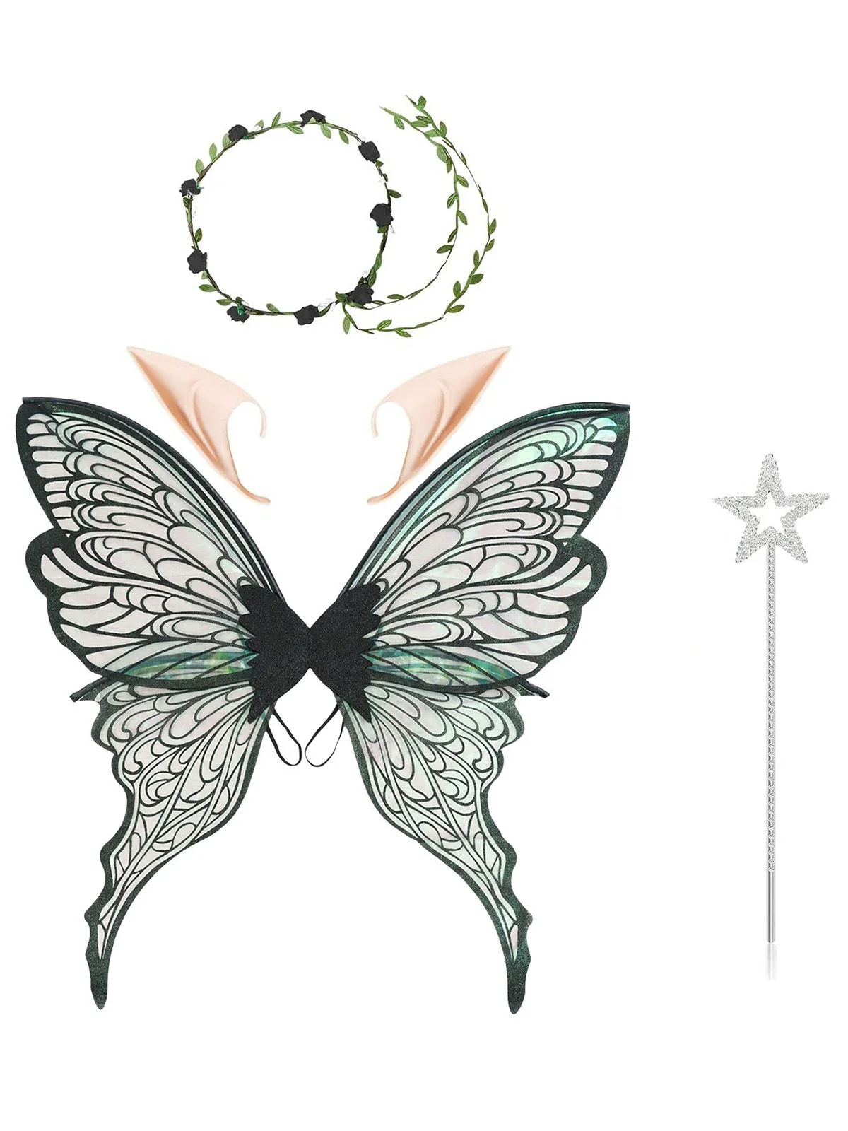 Halloween Magical Fairy Wings Costume Set - Image 7