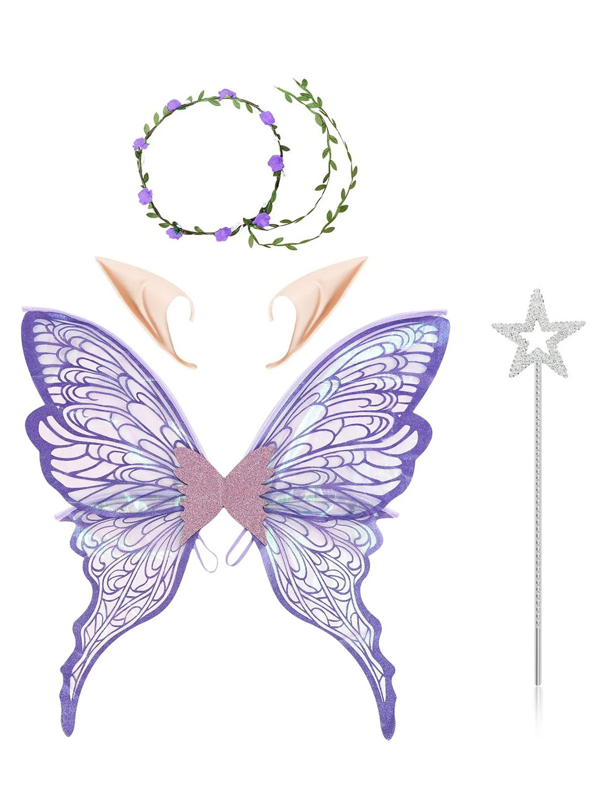 Halloween Magical Fairy Wings Costume Set - Image 8