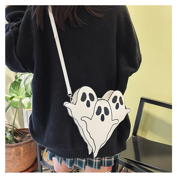 Halloween Cartoon Ghost Triangle Bag - Image 2
