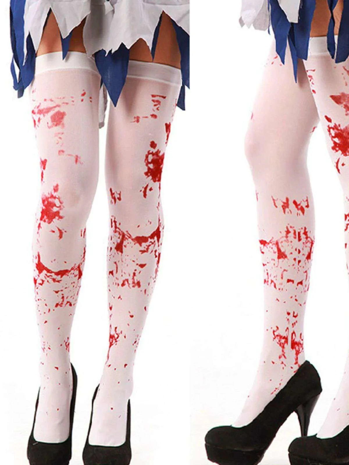 Halloween Gothic Blood Over-Knee Stocking - Image 3