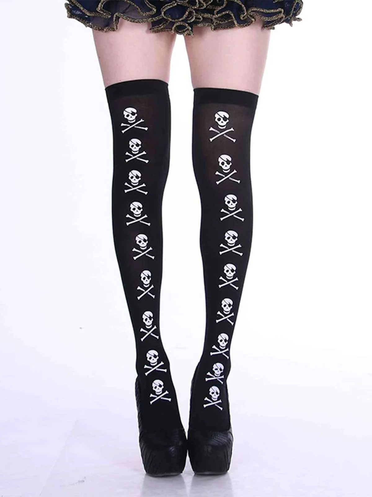 Halloween Gothic Blood Over-Knee Stocking - Image 8