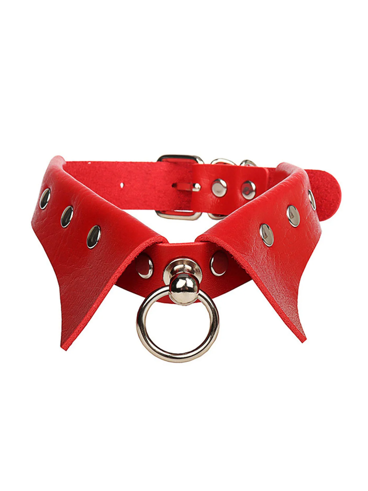 Halloween Gothic Faux Leather Collar Choker Necklace - Image 2