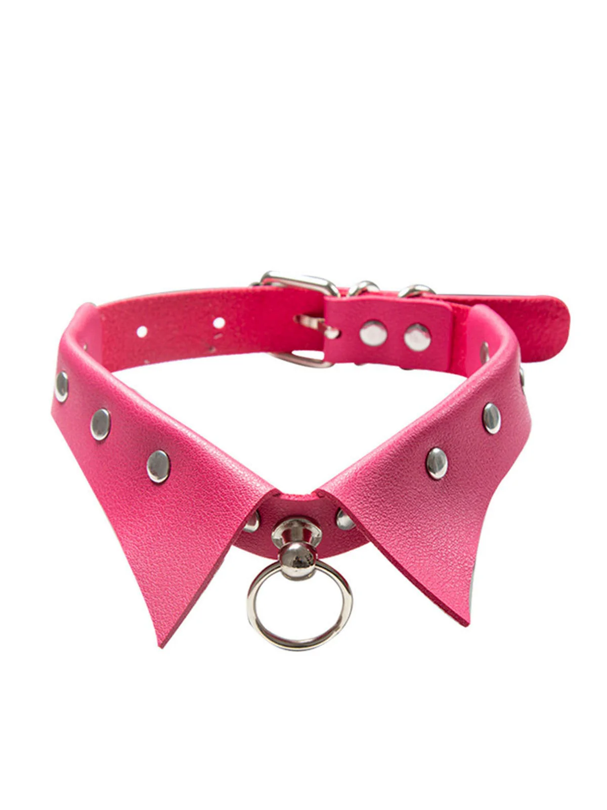 Halloween Gothic Faux Leather Collar Choker Necklace - Image 3