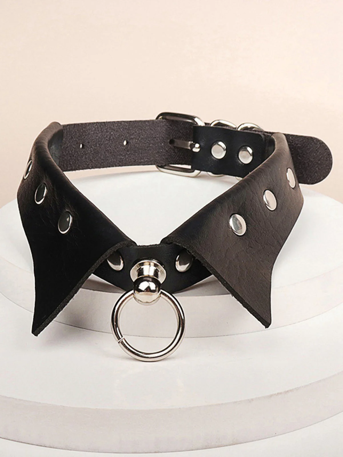 Halloween Gothic Faux Leather Collar Choker Necklace - Image 6
