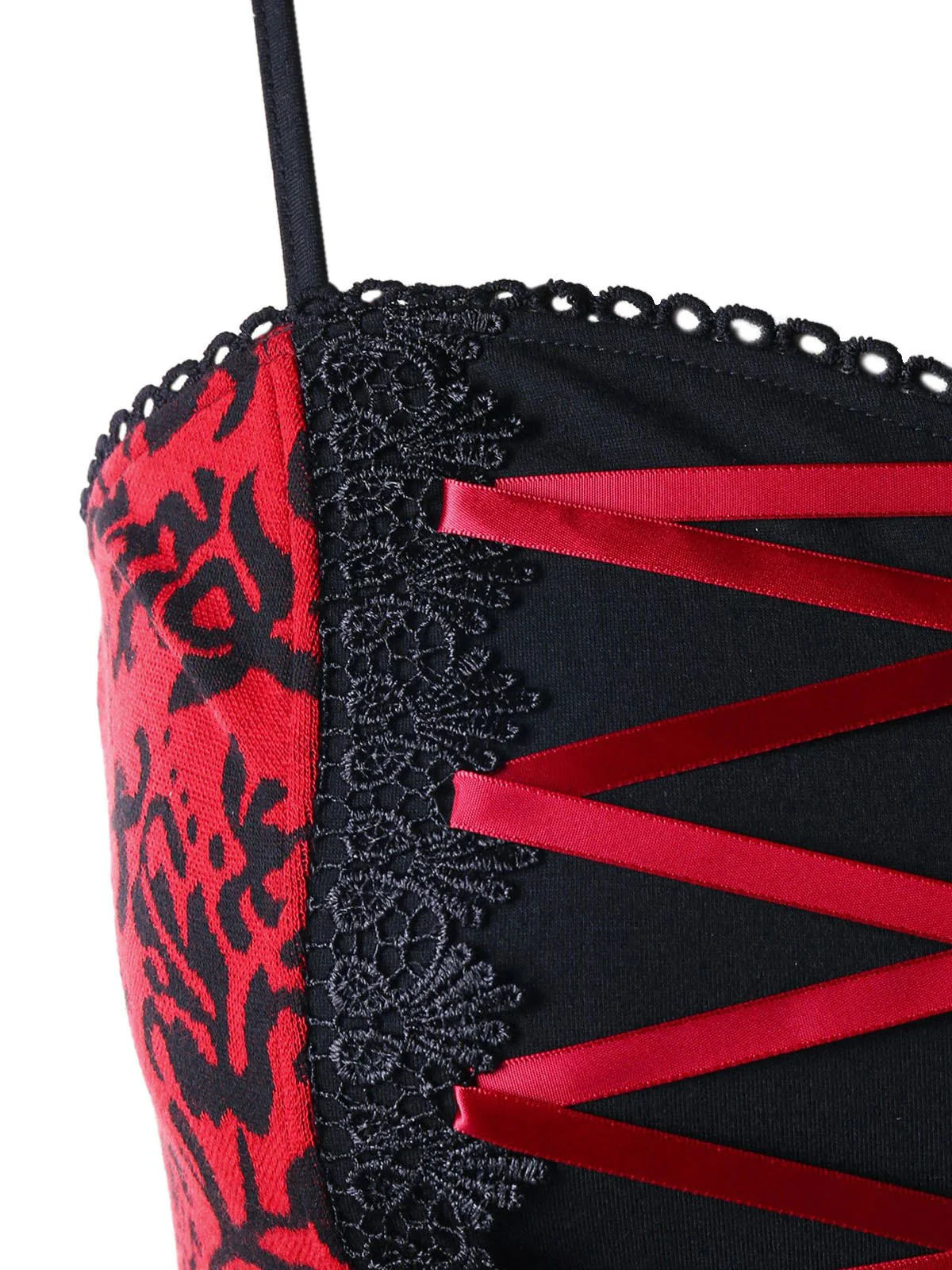 Halloween Gothic Lace Steampunk Dress - Image 3