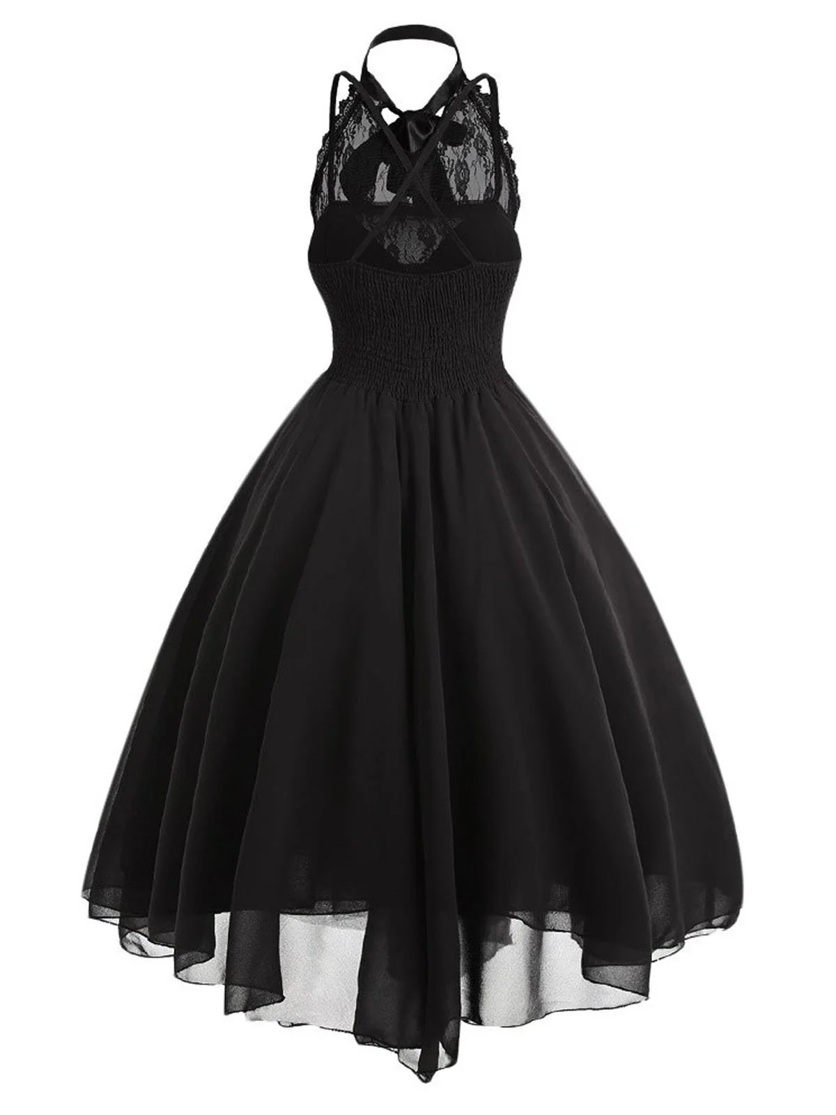 Halloween Gothic Steampunk Lace Dress - Image 2
