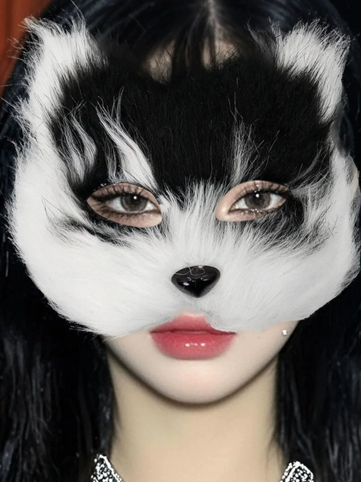 Halloween Party Furry Fox Mask - Image 8