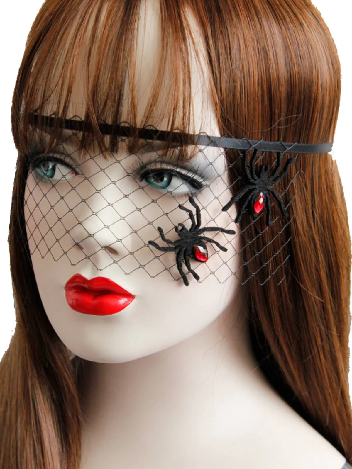 Halloween Rhinestones Spider Mesh Headband - Image 2
