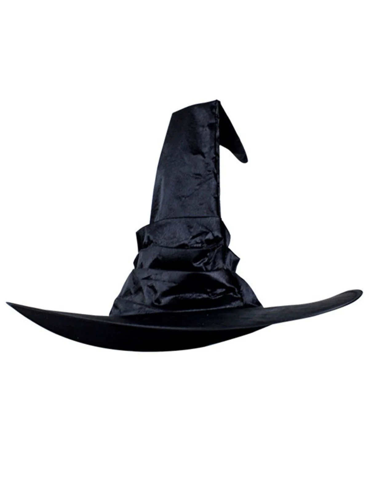 Halloween Satin Ruched Witch Hat - Image 2