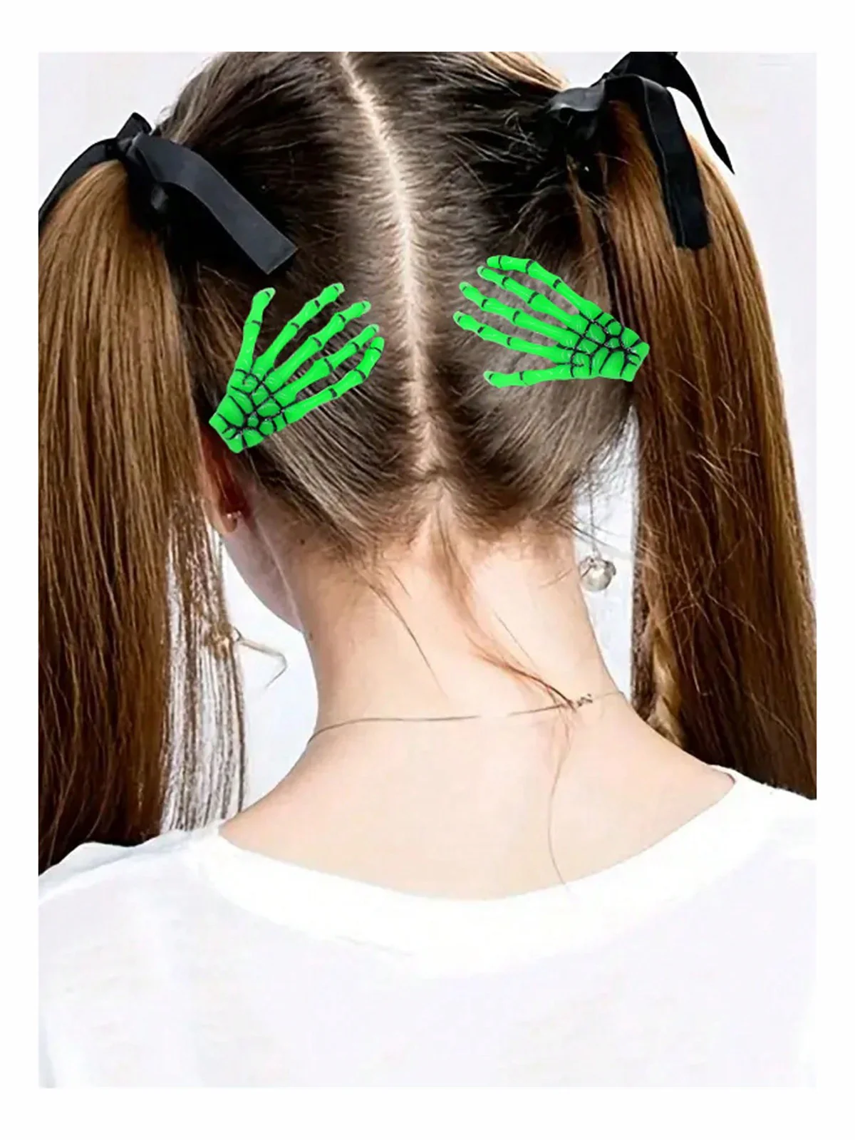 Halloween Skeleton Hand Hair Clip - Image 9