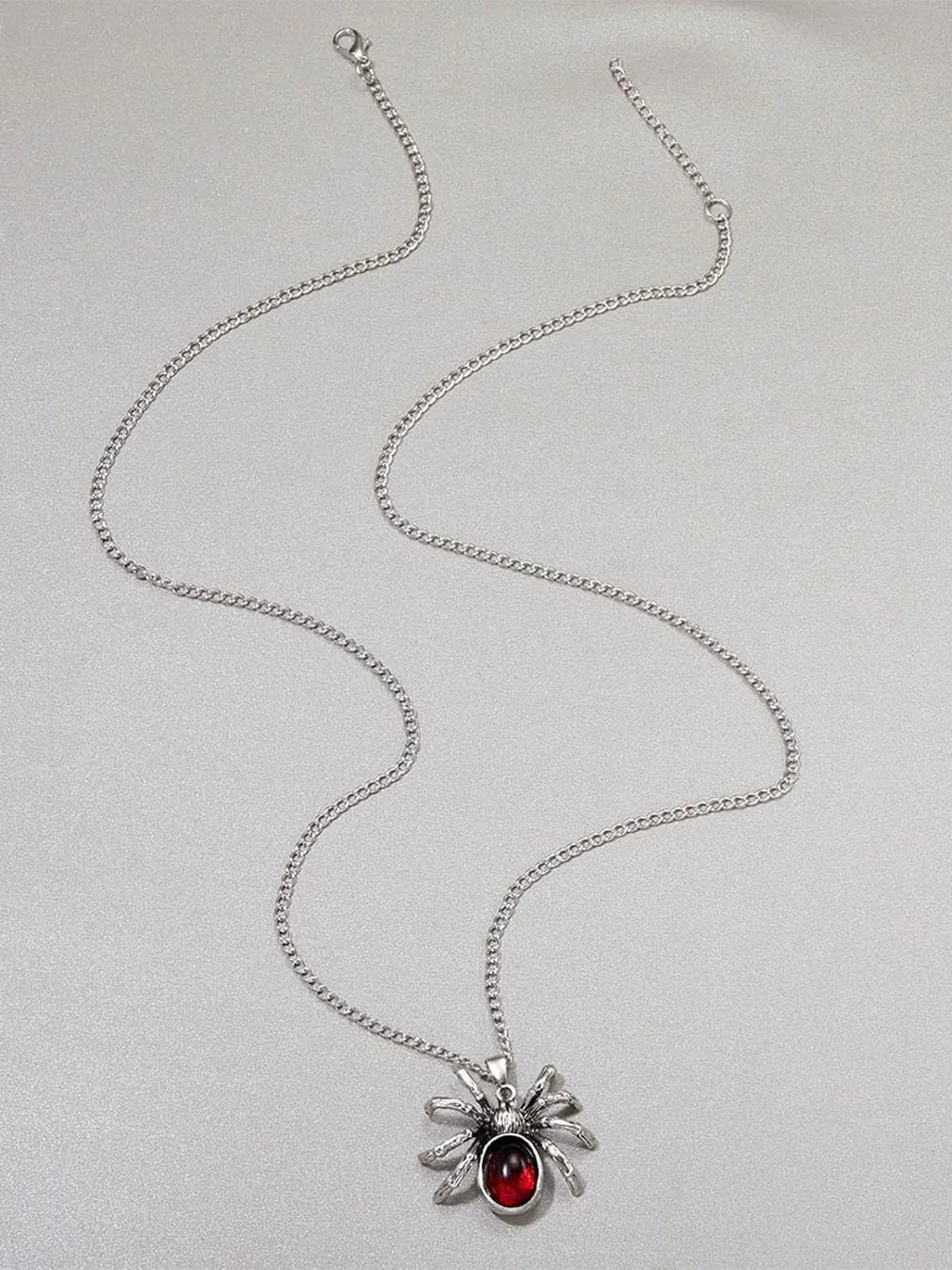 Halloween Spider Blood Drop Pendant Necklace - Image 3