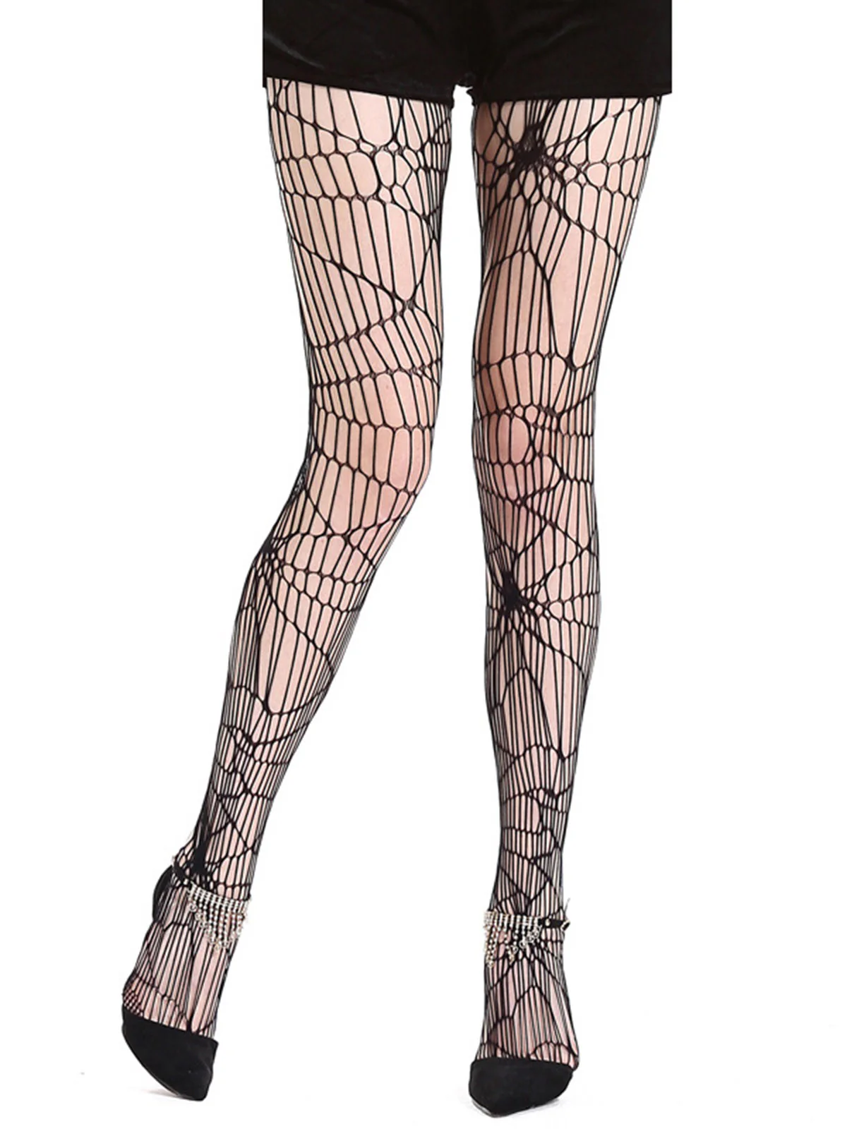 Halloween Spider Web Pantyhose - Image 4