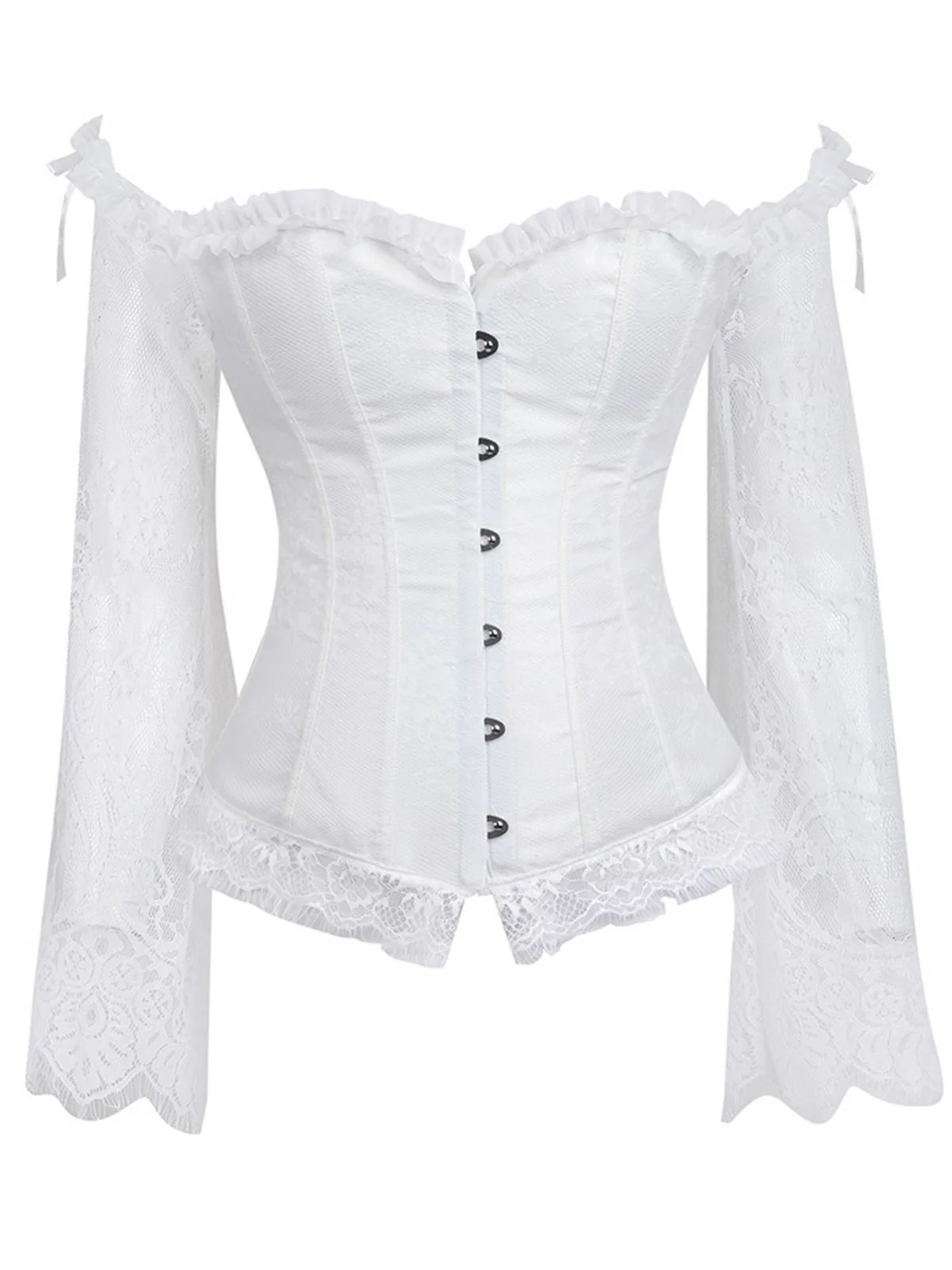 Halloween Steampunk Lace Patchwork Corset - Image 7
