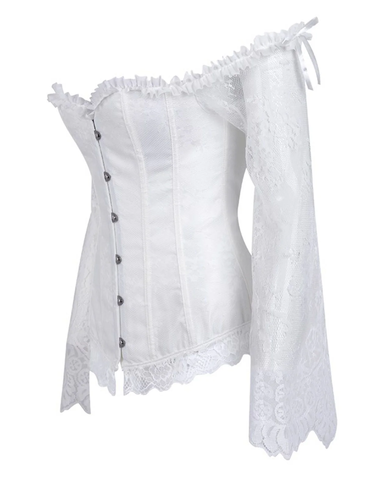 Halloween Steampunk Lace Patchwork Corset - Image 8